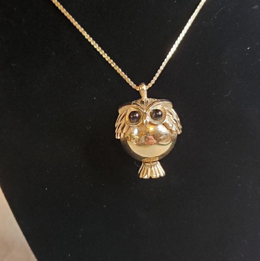 Gold Owl Necklace